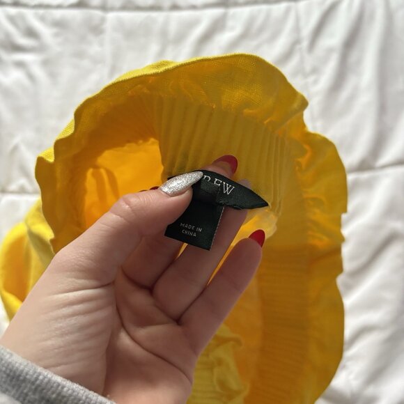 J Crew Skirt Womens Size 00 Yellow Linen Blend Pockets Pull On Beach Boho Hippie - Picture 8 of 10